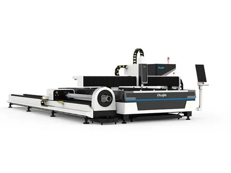 Sheet &amp; Tube Fiber Laser Cutting Machine with Exchange Table, RJ-3015ET