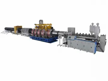 SBG800 HDPE/PP Double Wall Corrugated Pipe Extrusion Line