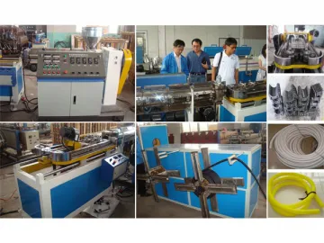 PVC, PE, PP Single Wall Corrugated Pipe Production Line