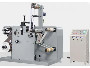 Label Slitter Rewinder with Rotary Die Cutter, FQ-330R/450R