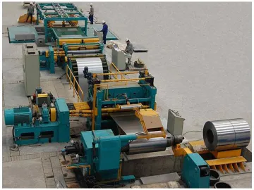 High Speed Uncoiling Leveling Cut-to-Length Stacking Line