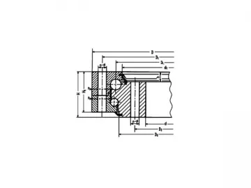 Double Row Ball Slewing Bearing(Without gear)