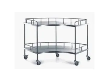 Fan Shape Medical Instrument Trolley