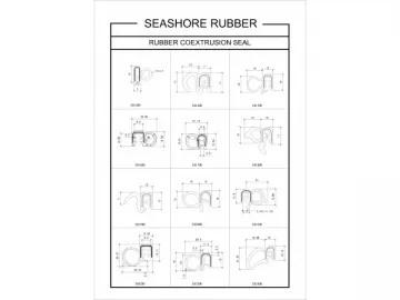 Coextrusion Door Seal Rubber Extrusion