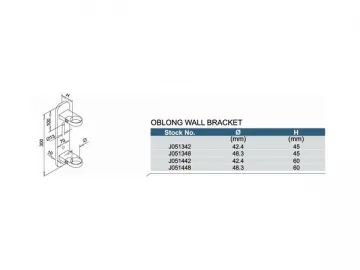 Stainless Steel Oblong Wall Bracket