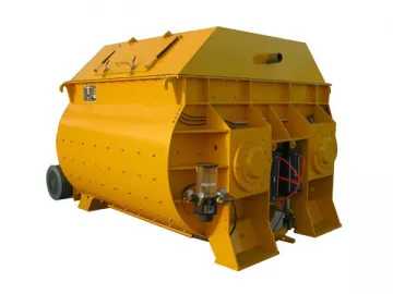 Twin-Shaft Concrete Mixer