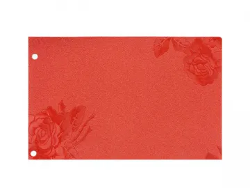 Red Embossed Decorative PVC Foil