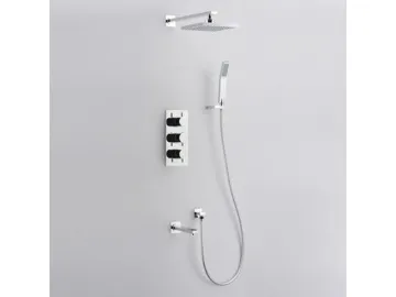 Triple Handle Thermostatic Concealed Shower Valve